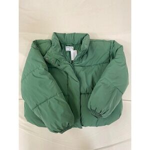 Amazon Essentials Women's Oversized Puffer Jacket Green XL